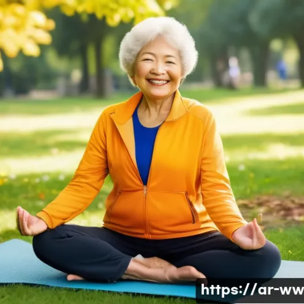 장수와 관련된 질병의 유병률 변화 - **Prompt 1: Active Senior Life in a Vibrant Setting** "A cheerful elderly woman in her late 70s,...